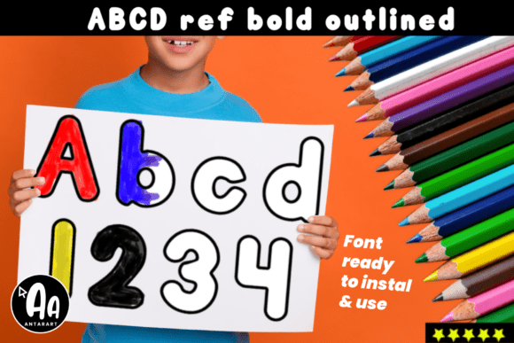 Abcd Ref Bold Outlined: A Modern Display Typeface for Editorial Projects