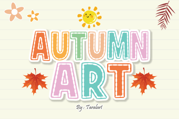 Autumnart Regular: A Vibrant Typeface for Editorial Design
