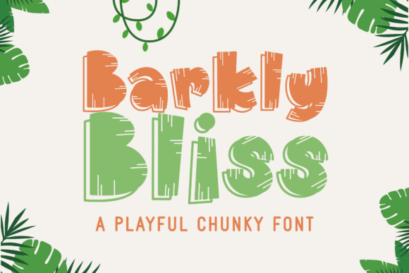 Barkly Bliss: A Cute Chubby Display Font for Nature-Inspired Web Design