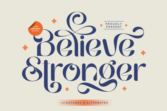 Believestronger Regular: The Display Font for Strong Campaign Headlines