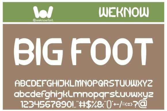 Big Foot: A Playful Display Font for Modern Web Design