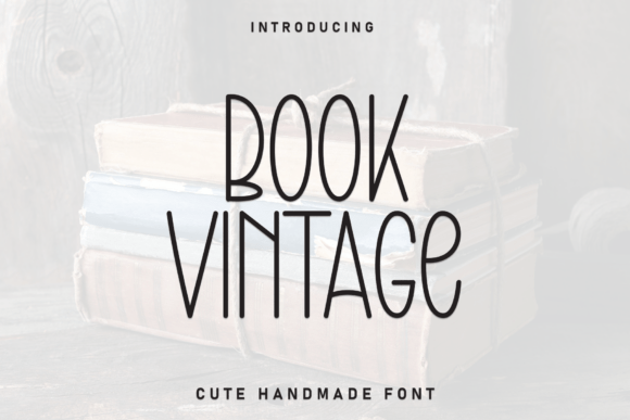 Book Vintage: The Perfect Handmade Display Font for Modern Brands