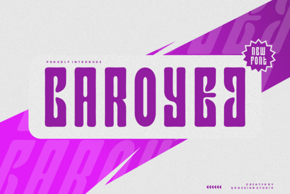 Caroyej: A Quirky Display Font for Modern Editorial Design