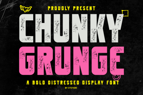 Chungkygrunge Regular: A Bold Typeface for Editorial Design