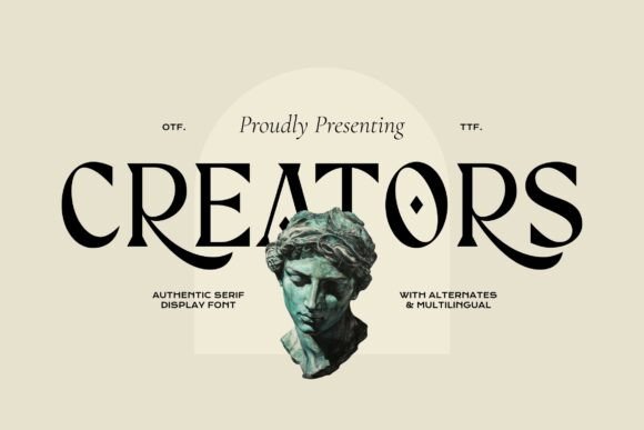 Creators: The Elegant Serif Display Font for Handmade Brands