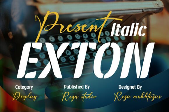 Exton Italic: A Striking Display Typeface for Editorial Design