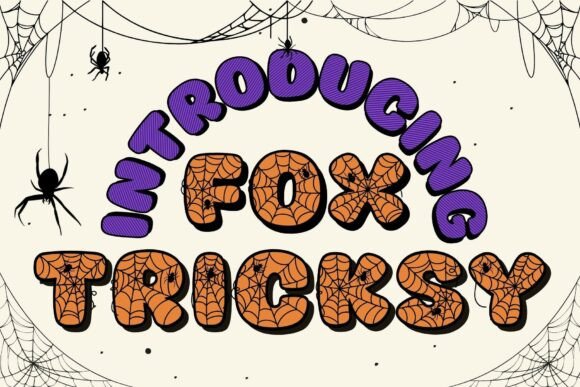Fox Tricksy: A Spooky Cute Display Font for Creative Branding