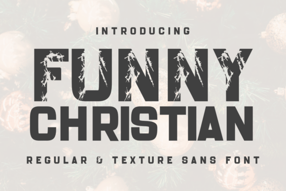 Funnychristian Regular: The Bold Typeface for Festive Branding