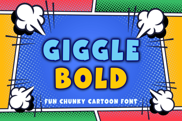 Giggle Bold: The Perfect Cartoon Font for Kids' Products