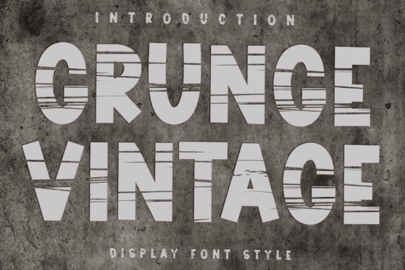 Grunge Vintage Typeface for Bold Digital Branding