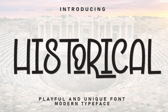 Historical: A Casual Display Font for Modern Branding
