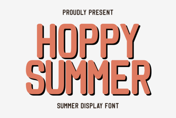 Hoppy Summer: The Perfect Display Font for Warm-Weather Editorial Design