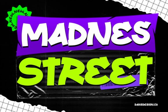 Madnes Street: The Wild Typeface for Bold Brand Identity