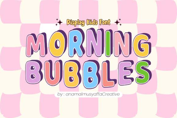 Morning Bubbles: A Whimsical Display Font for Business Branding