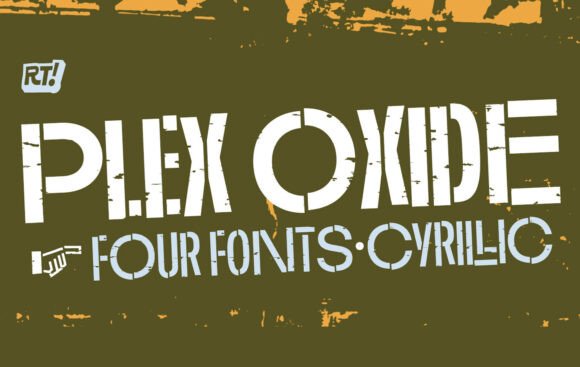 Plex Oxide: A Bold Industrial Typeface for Handmade Crafts