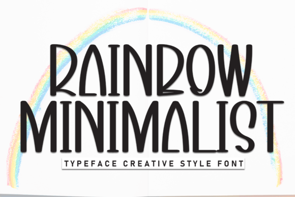 Rainbow Minimalist: The Perfect Display Font for Editorial Design