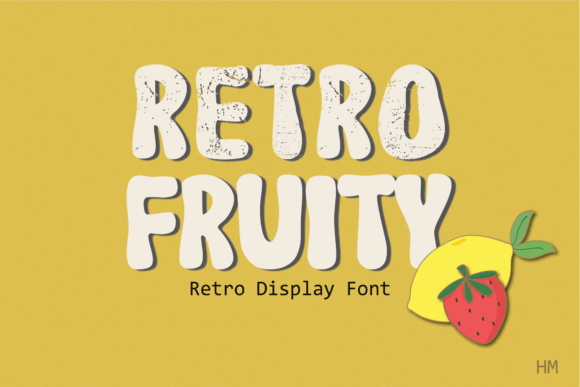 Retro Fruity: A Bold Display Typeface for Editorial Design