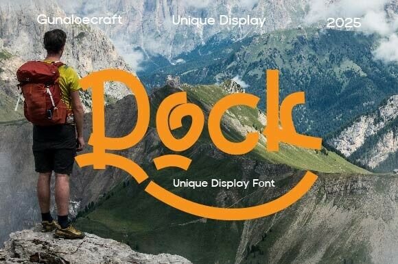 Rock: The Whimsical Display Font for Bold Branding