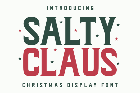 Salty Claus: The Bold Christmas Display Font for Festive Web Design