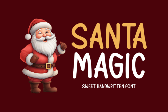 Santa Magic: The Perfect Handwritten Font for Holiday Web Design