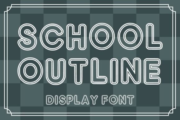 Schooloutline Regular: The Perfect Font for Cozy Brand Identity