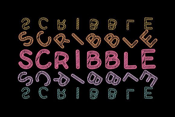 Scribblepencil Stacked: The Perfect Hand-Drawn Typeface for Makers