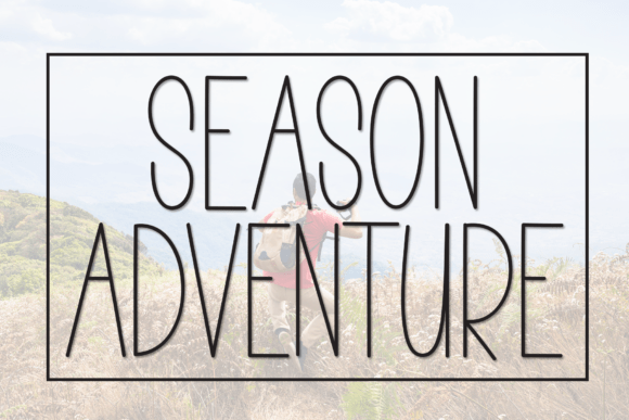 Season Adventure: A Modern Display Typeface for Bold Branding