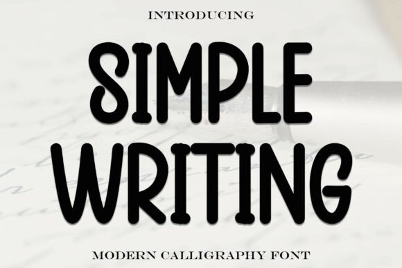 Simplewriting: A Sweet Elegant Handwritten Display Font for Makers