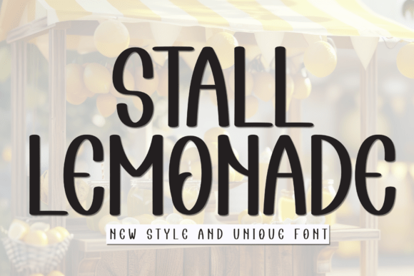 Stall Lemonade: The Perfect Handwritten Display Font for Creative Brands