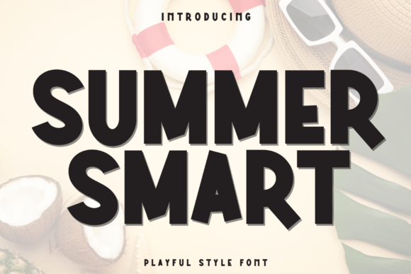 Summer Smart: The Bold Display Typeface for Sunny Editorial Design
