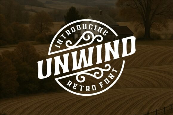 Unwind: The Retro Display Font for Authentic Small Business Branding