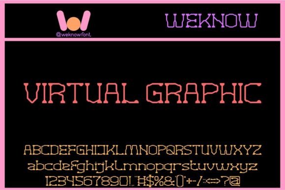 Virtual Graphic: The Future-Ready Display Font for Digital Design